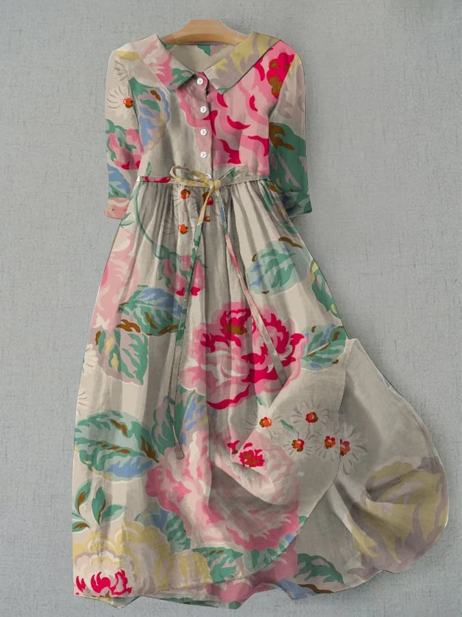 OLIVIA™ – Vestido Midi Estampado