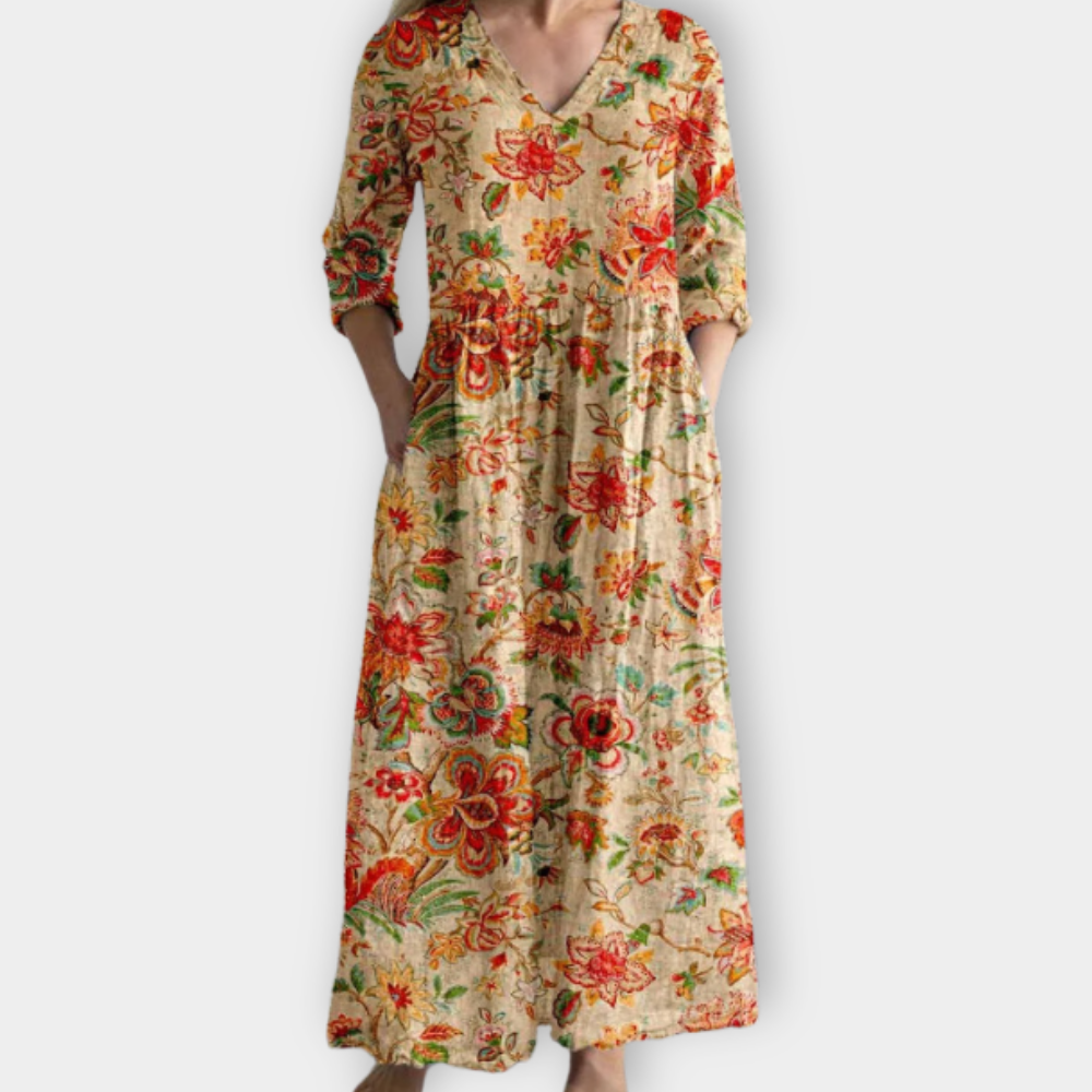Edelinde | Vestido largo boho suave