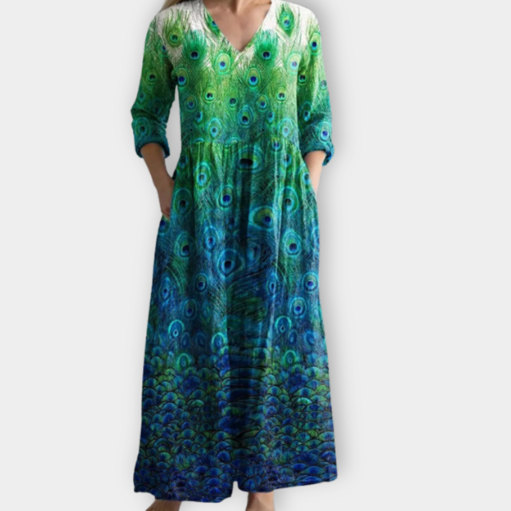 Wendelina | Vestido largo boho suave