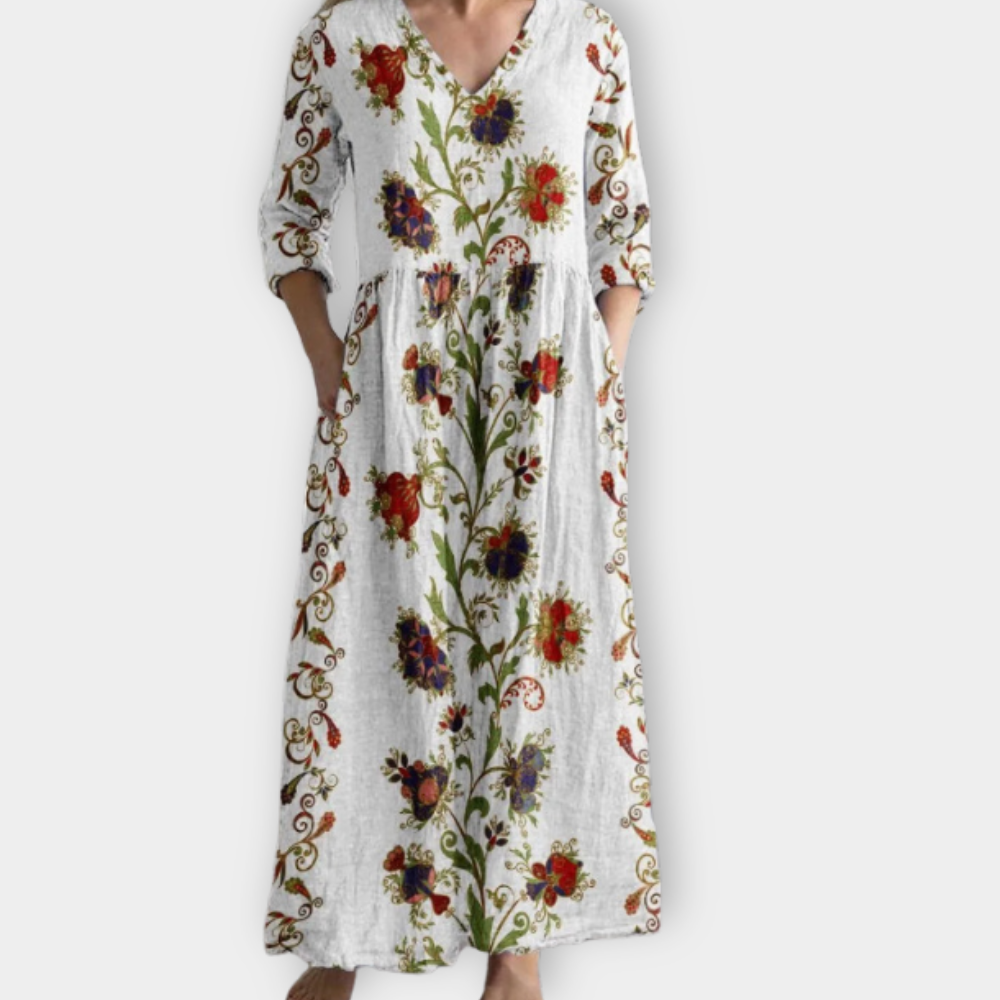 Floriah | Vestido largo boho suave
