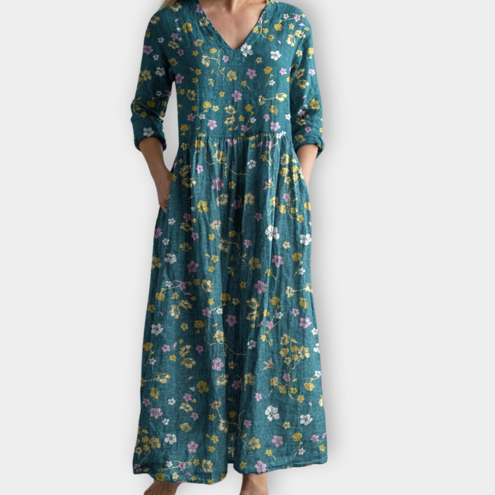 Zinnia | Vestido largo boho suave