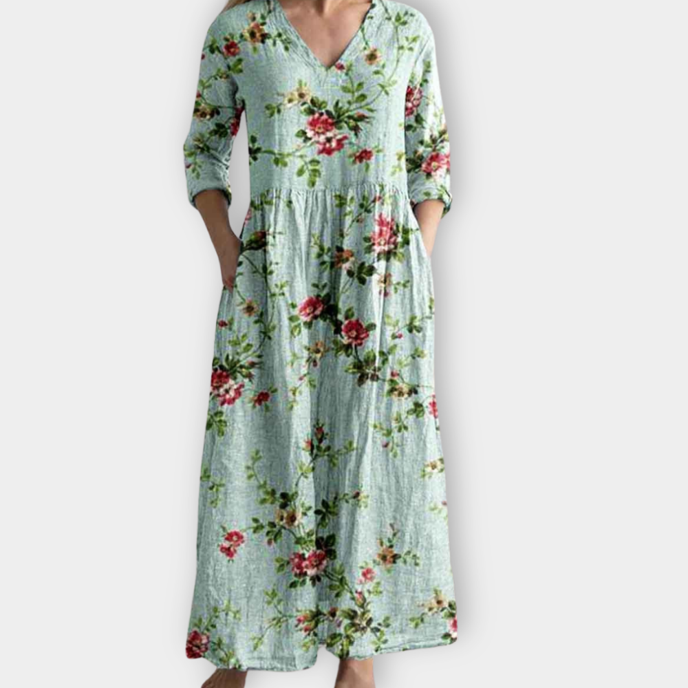 Iduna | Vestido largo boho suave