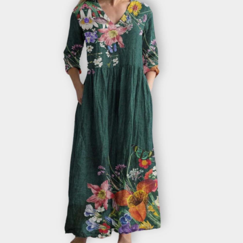 Joruna | Vestido largo boho suave