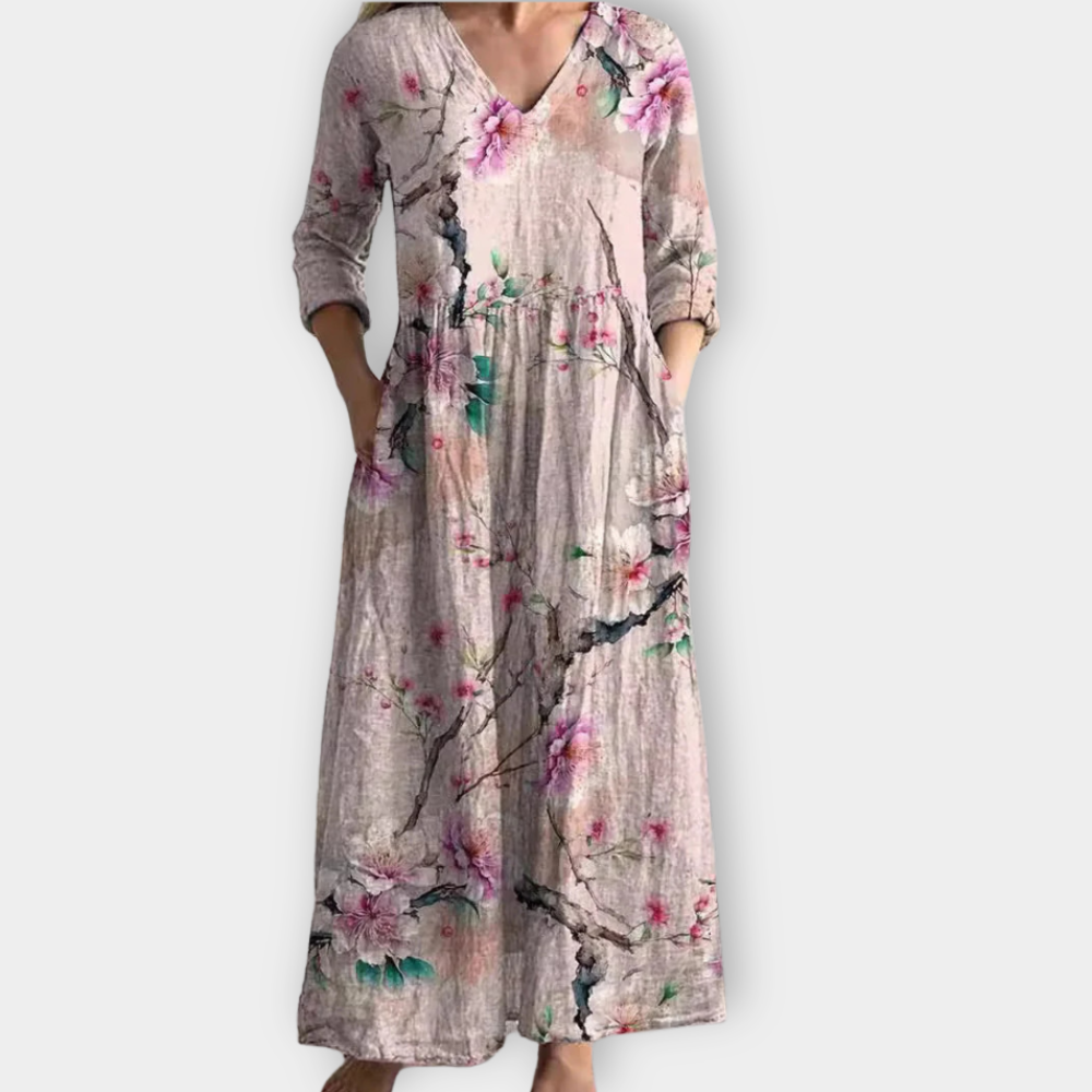 Radegunda | Vestido largo boho suave