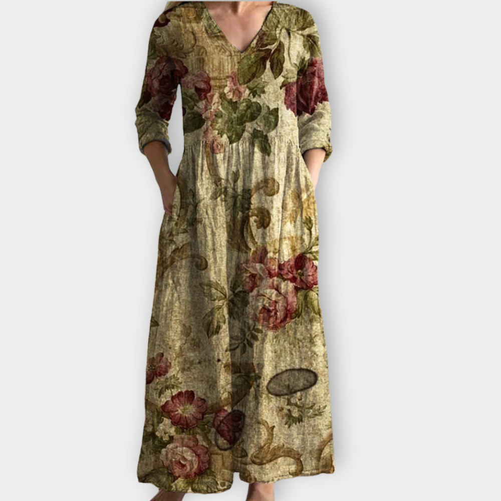 Quassia | Vestido largo boho suave