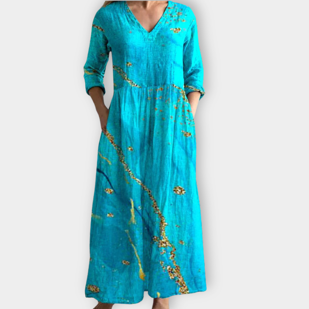 Veltrud | Vestido largo boho suave