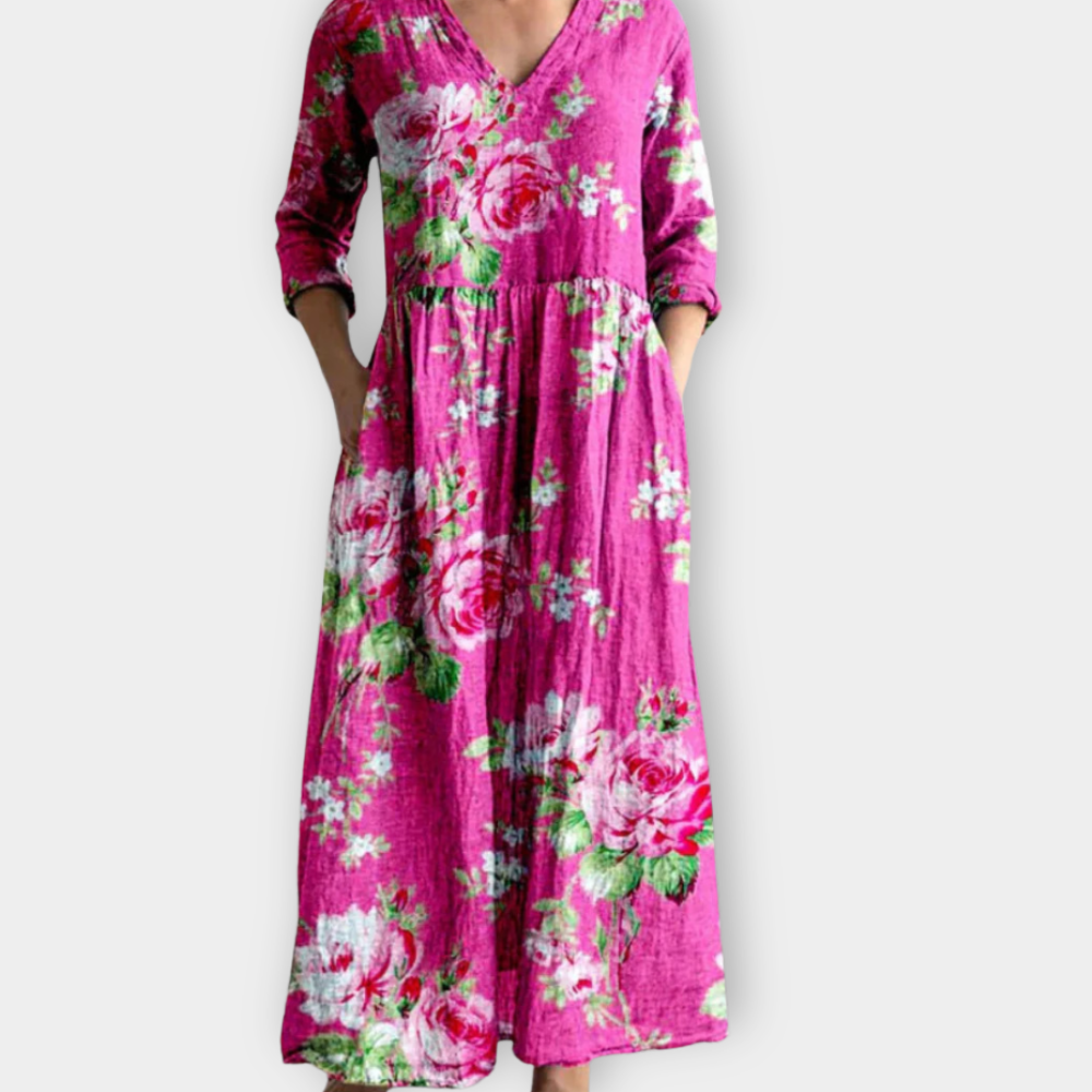 Almara | Vestido largo boho suave