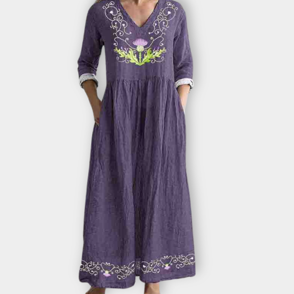 Hilda | Vestido largo boho suave