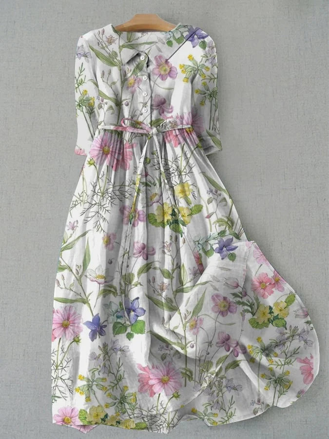 DALIA™ – Vestido Midi Estampado