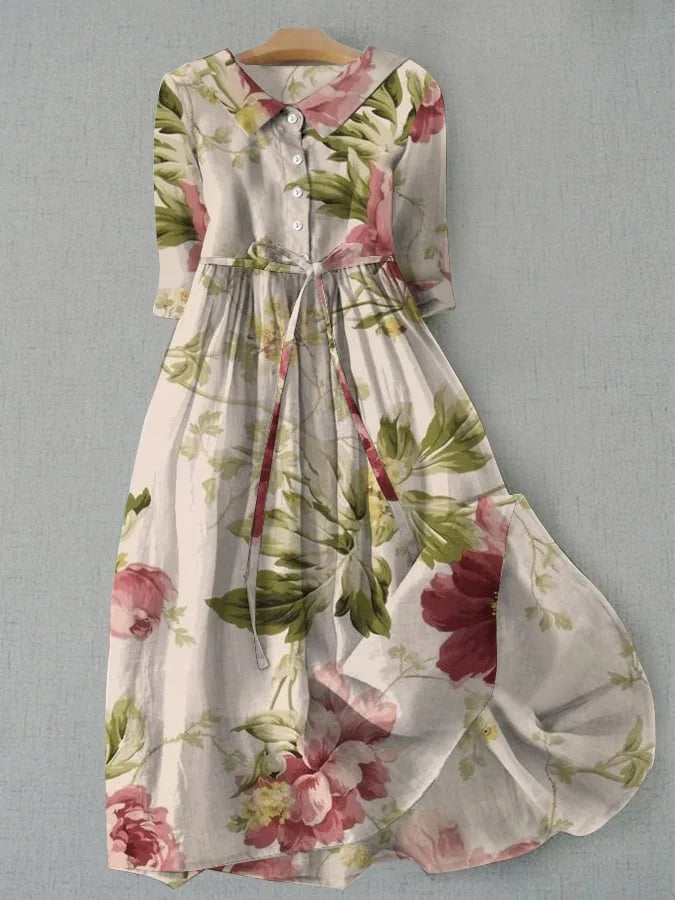 BEATRIZ™ – Vestido Midi Estampado