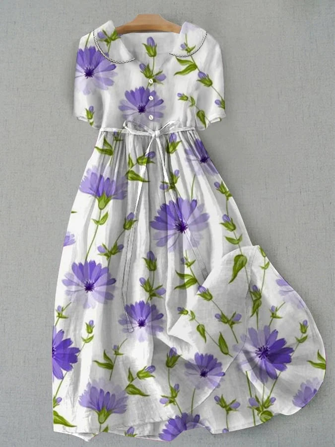 SANDRA™ – Vestido Midi Estampado