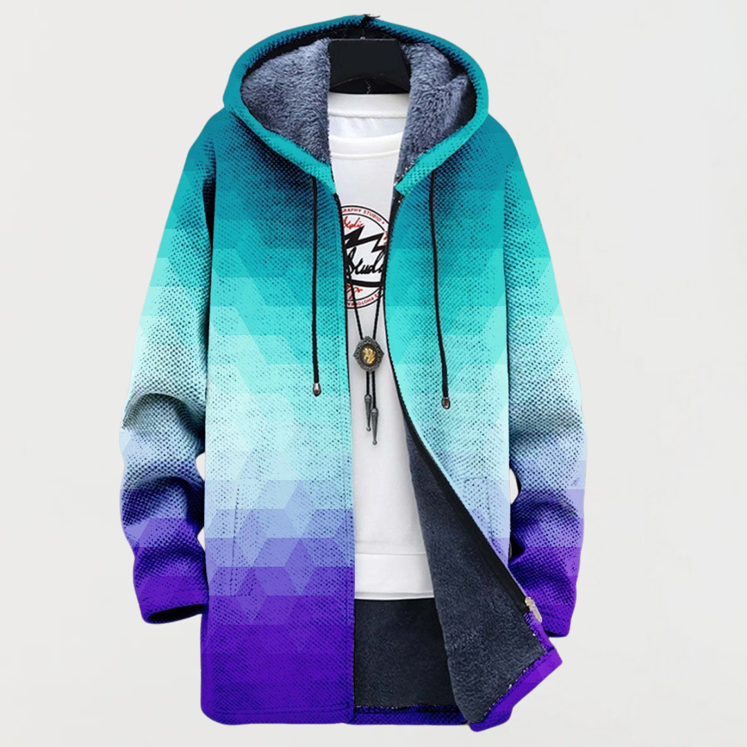Adèle | Cárdigan Hexagonal Degradado