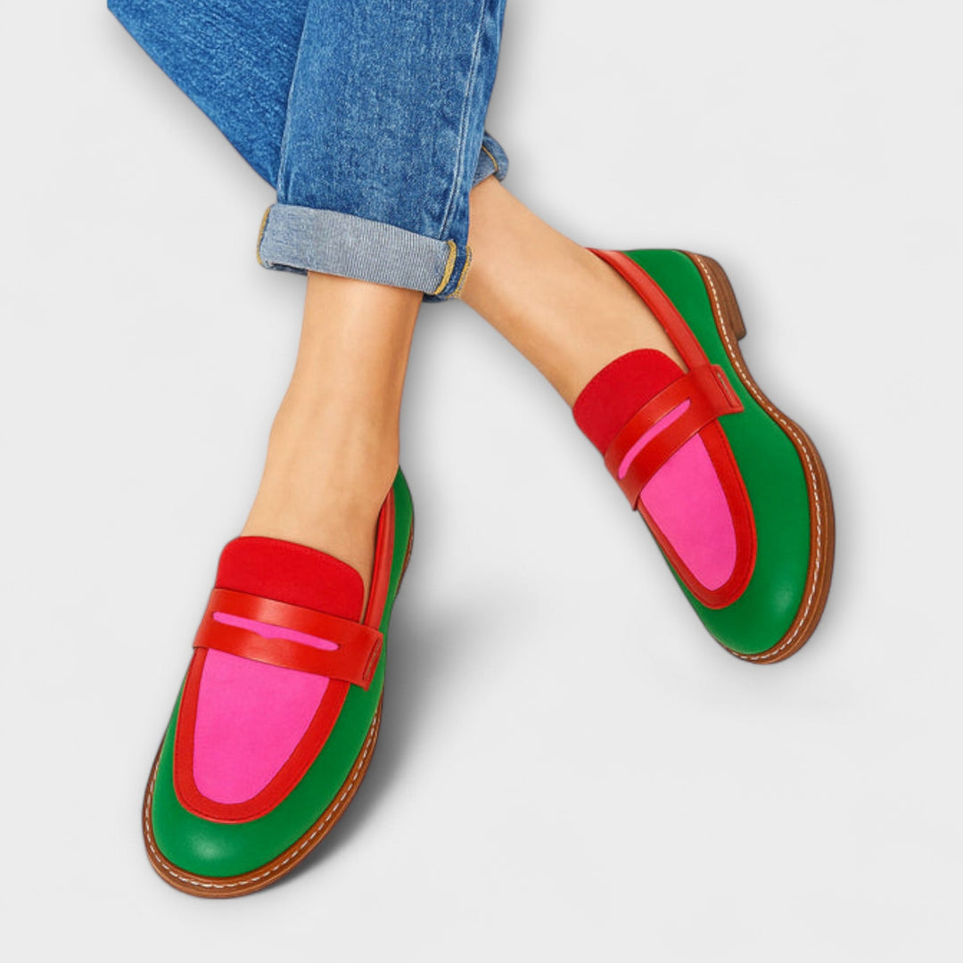 Nyla – Mocasines Colorblock en Estilo Casual