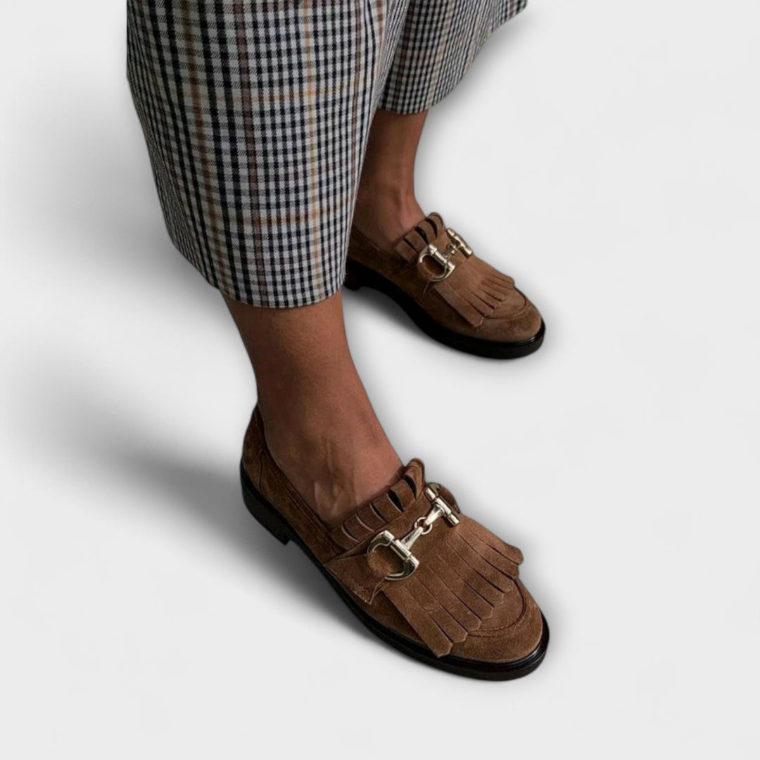 Fleur – Loafers Marrón con Punta Redonda