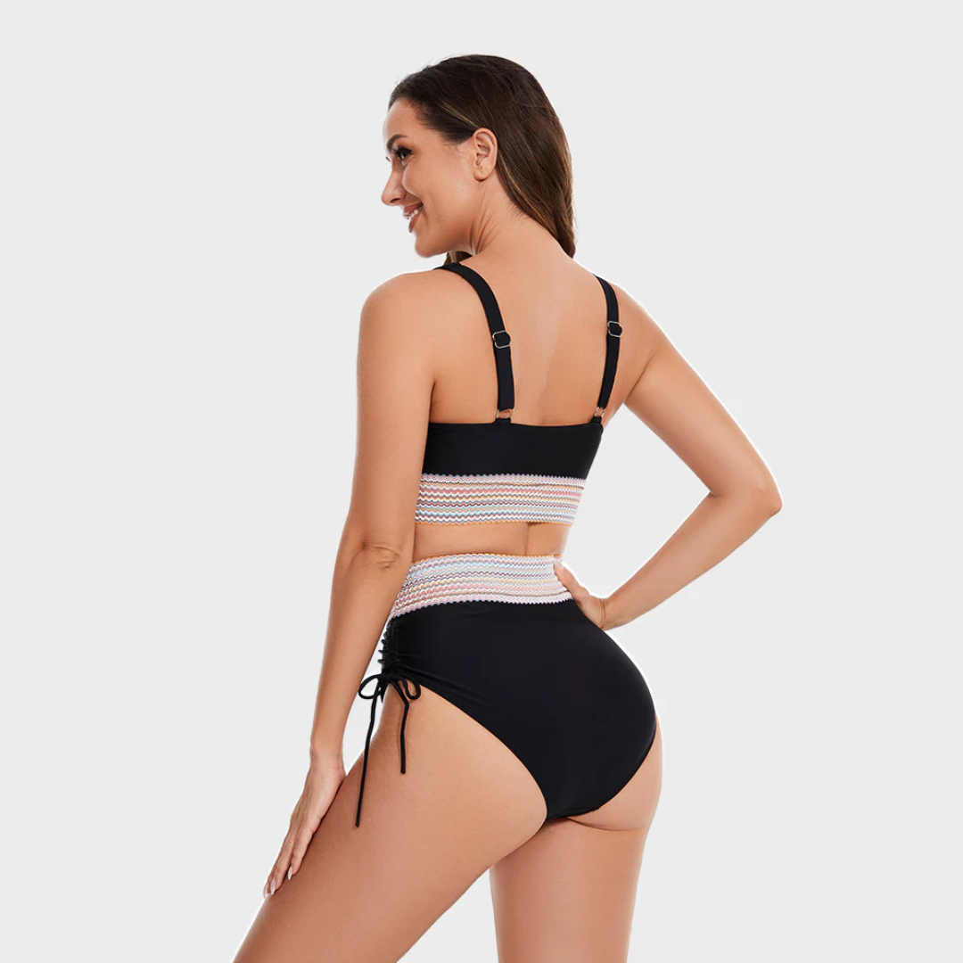 Nora | Conjunto de bikini de cintura alta