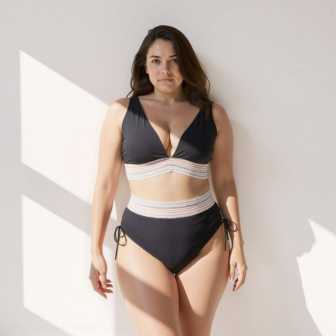 Nora | Conjunto de bikini de cintura alta