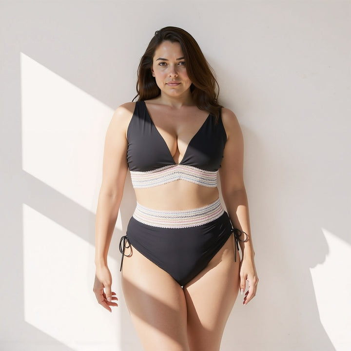 Nora | Conjunto de bikini de cintura alta