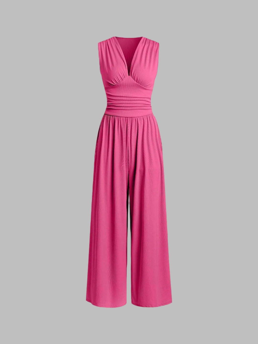 CHERRY | Mono elegante sin mangas y con pernera ancha