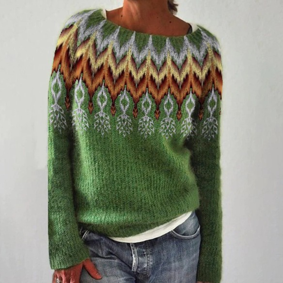 Indira | Suéter Retro Acogedor