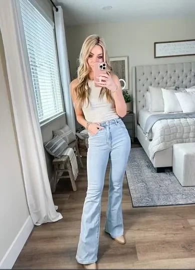 Jeans Ultra High Waist Stretch Flare