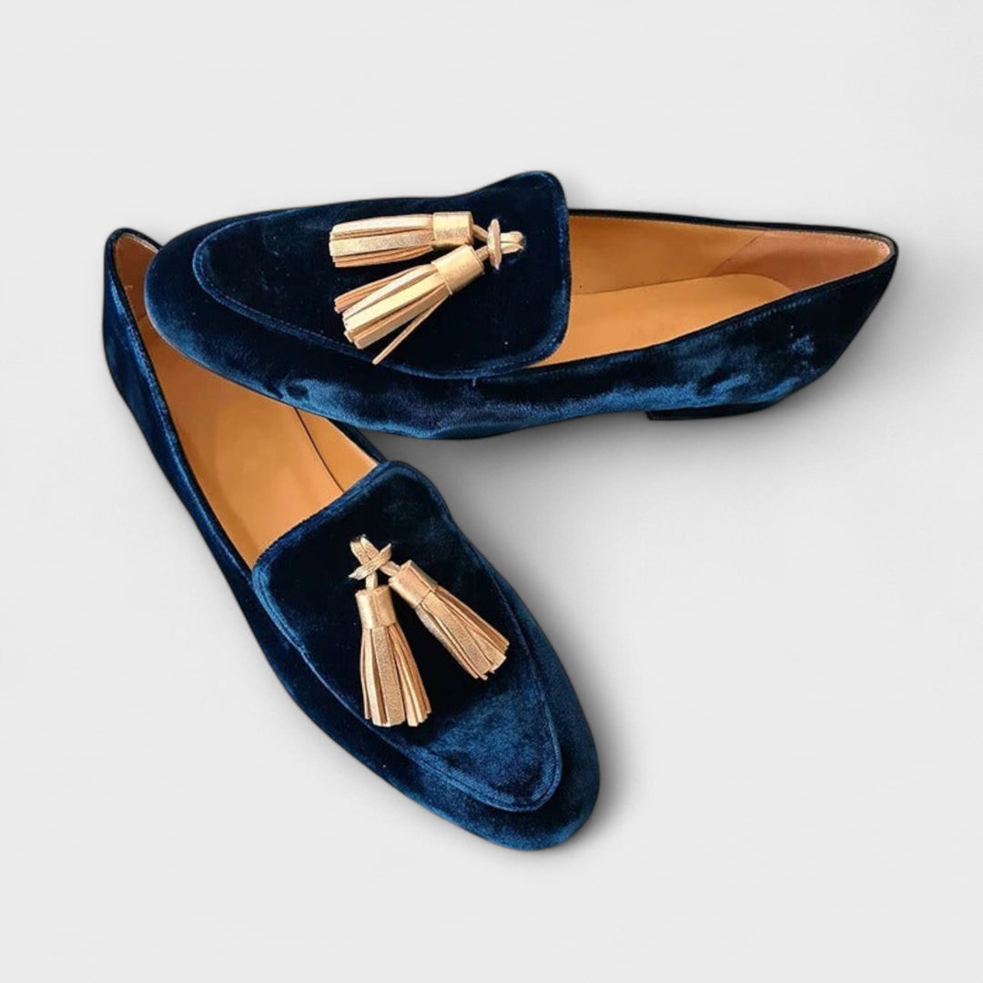 Quinnlyn – Mocasines Vintage con Borlas