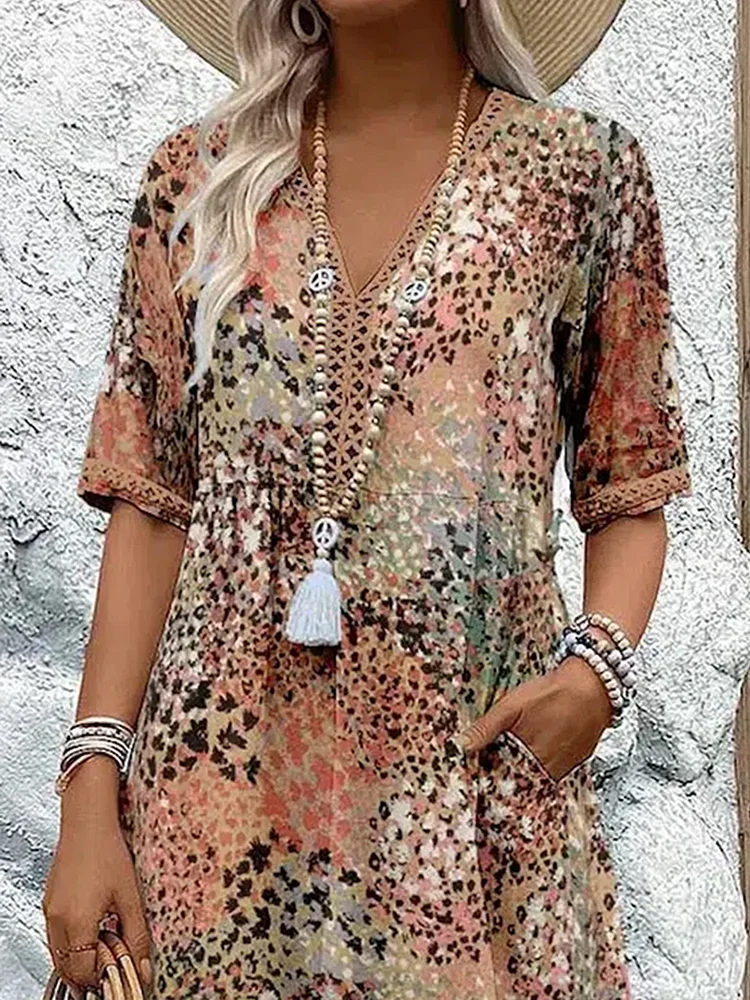 Samantha™ | Elegante vestido midi floral