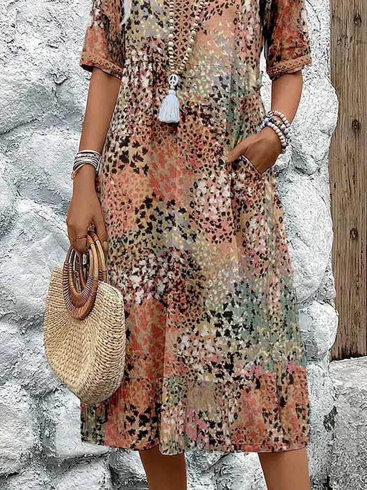 Samantha™ | Elegante vestido midi floral