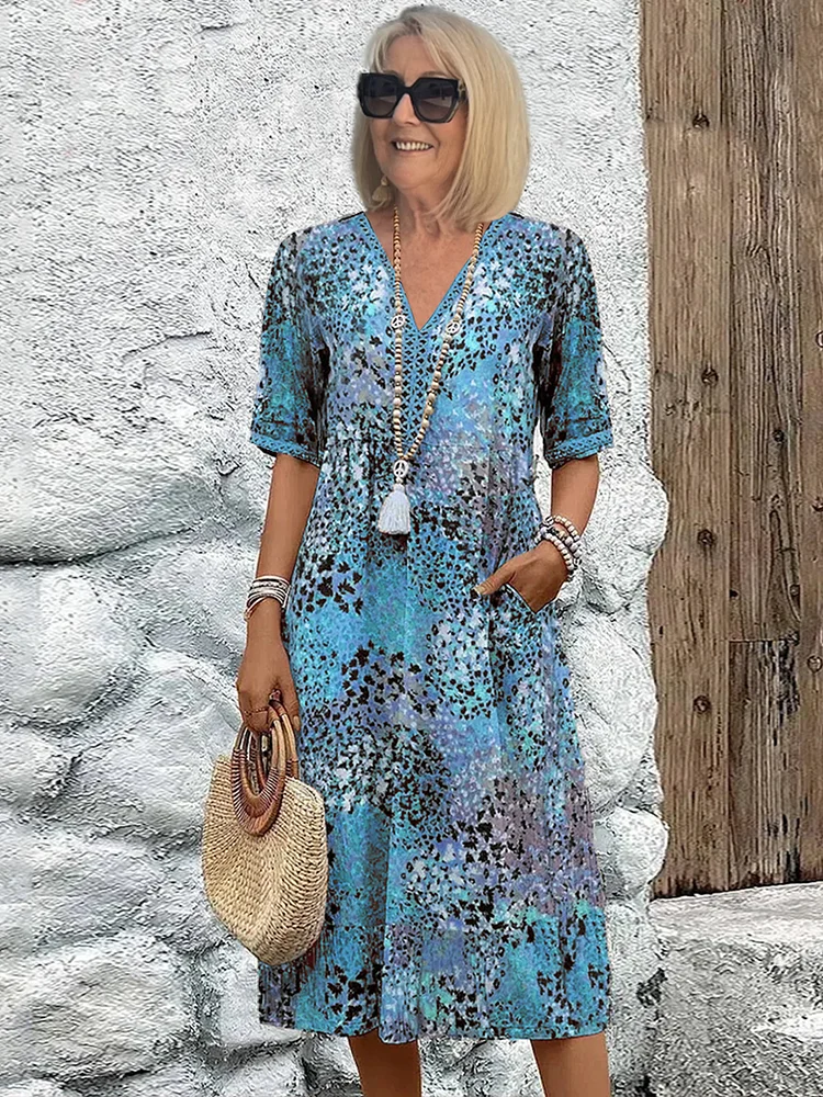 Samantha™ | Elegante vestido midi floral