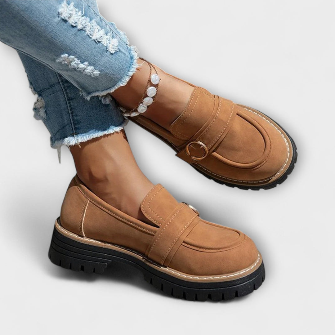 Lora – Mocasines Casuales con Punta Redonda