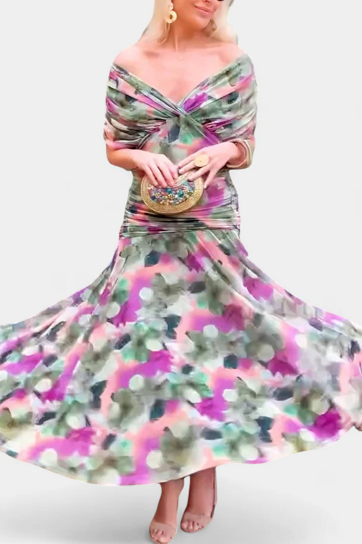 ALONDRA™ | Vestido con Estampado Floral Fantasía