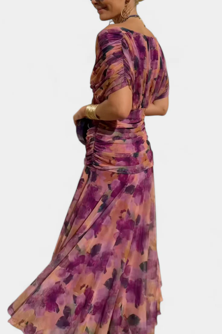 ALONDRA™ | Vestido con Estampado Floral Fantasía