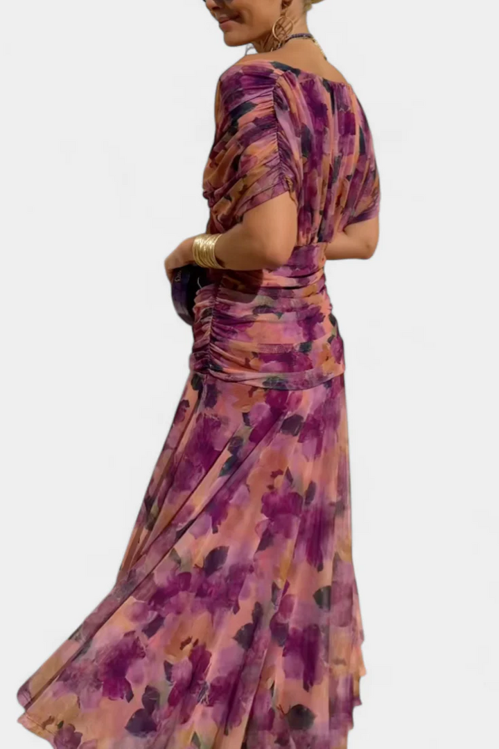 ALONDRA™ | Vestido con Estampado Floral Fantasía