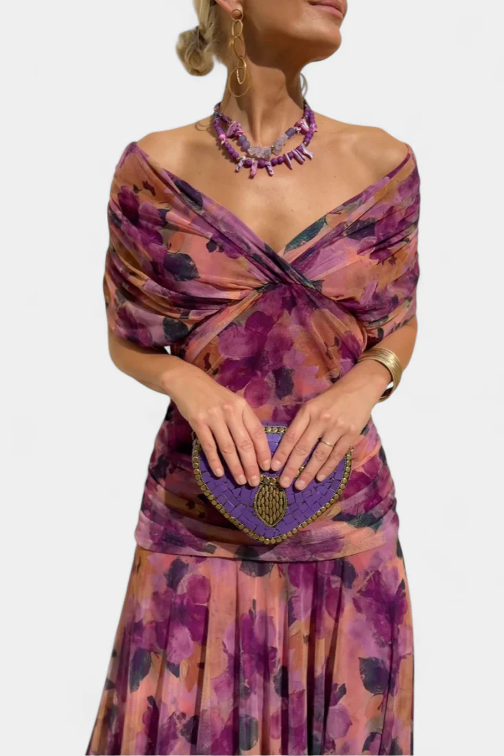 ALONDRA™ | Vestido con Estampado Floral Fantasía